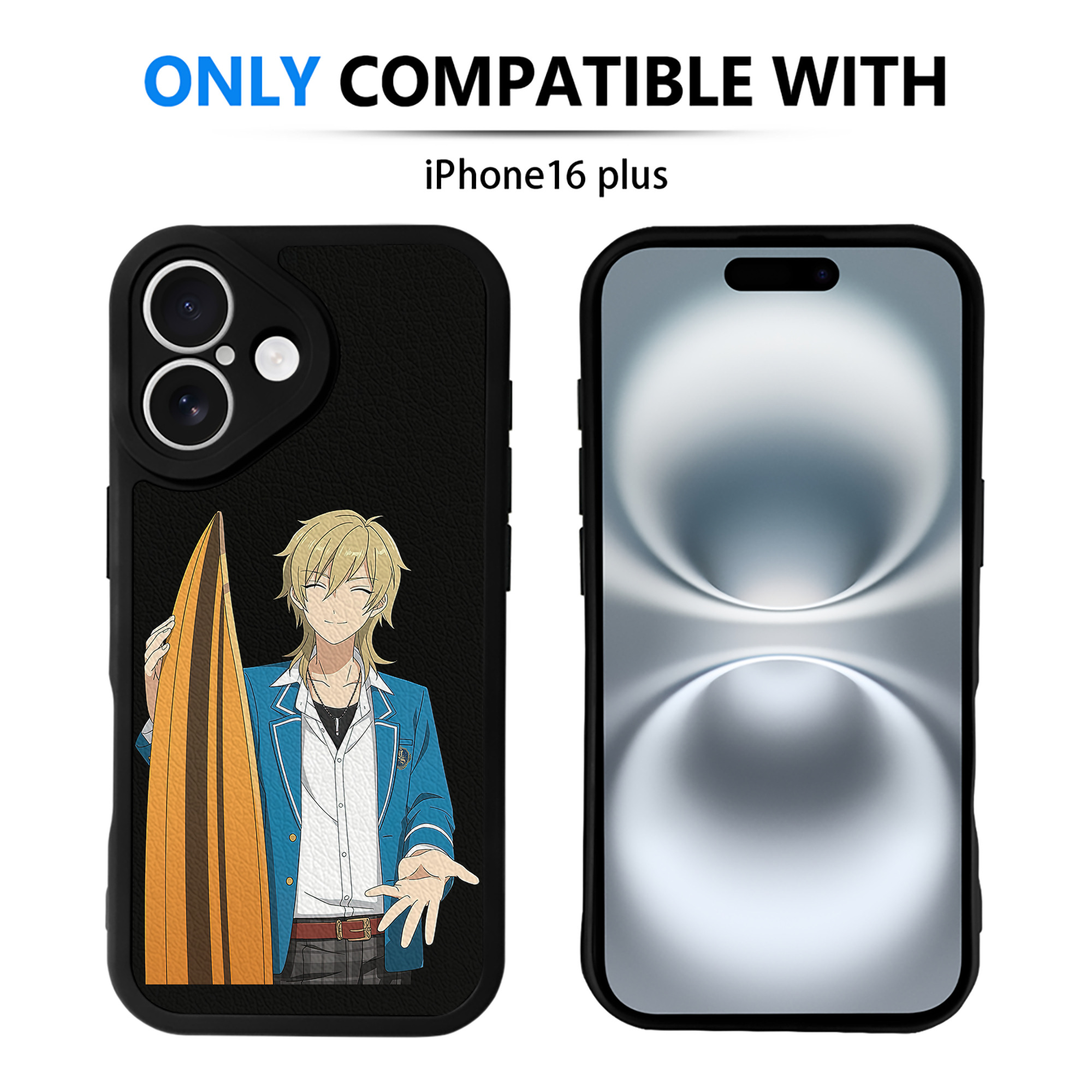 （画像用） あんさんぶるスターズ! Ensemble Stars 【iPhone 16シリーズ対応】シリコンスマホケース（レザー調） 材質：シリコン
